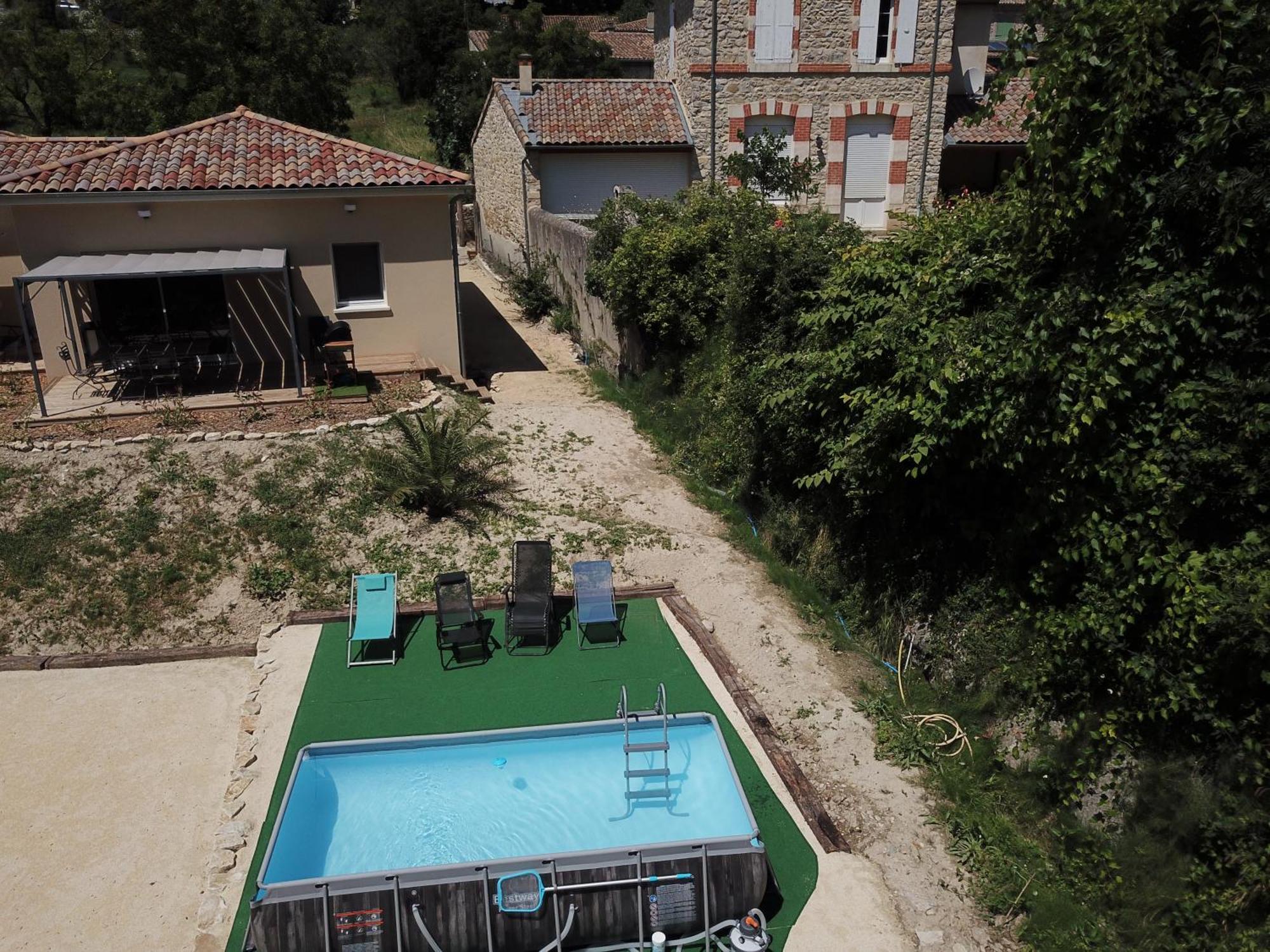 Villa Gite Le Chaudron 1 A 7Pers Avec Piscine Montclar-sur-Gervanne Exterior foto