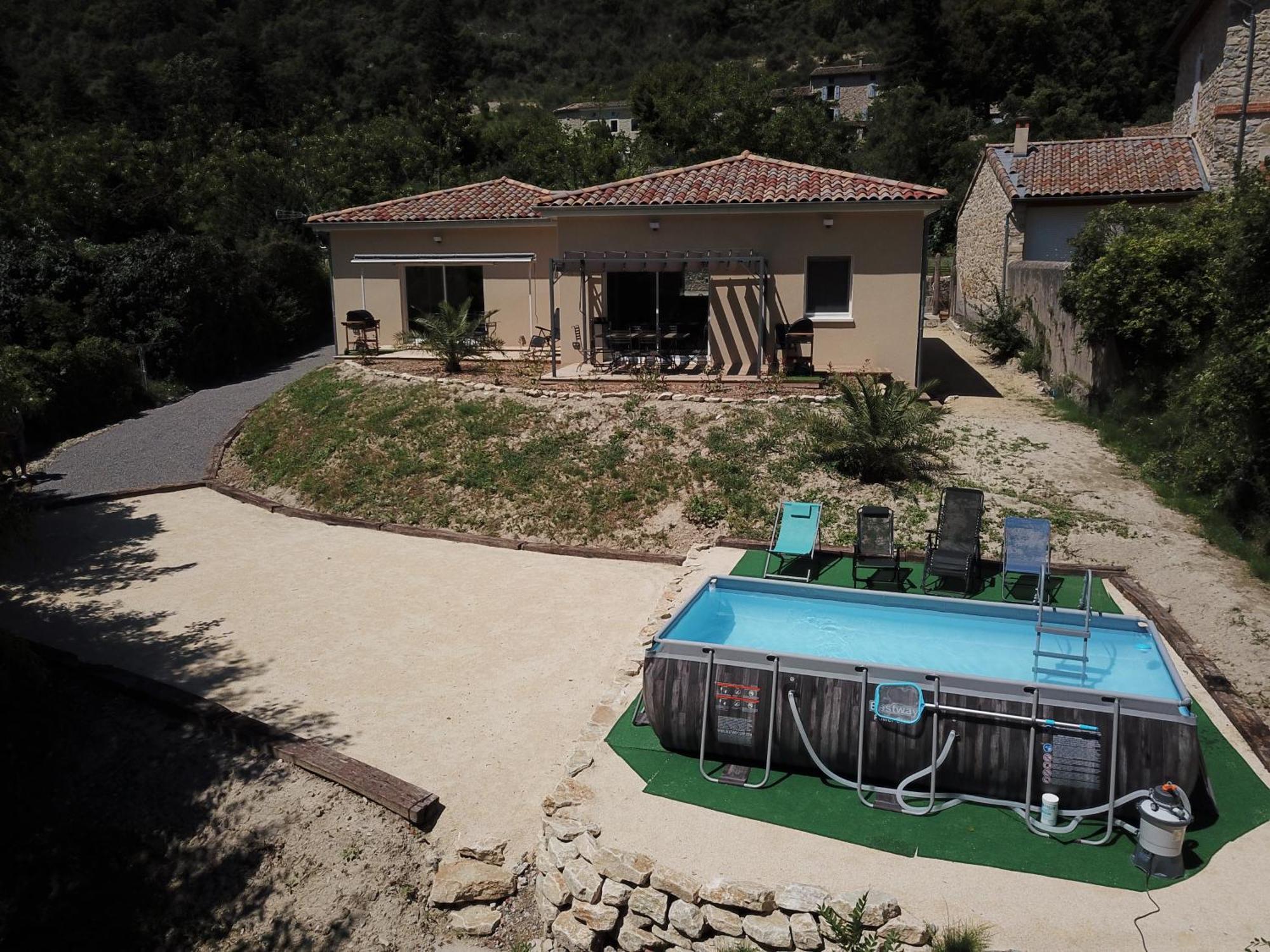 Villa Gite Le Chaudron 1 A 7Pers Avec Piscine Montclar-sur-Gervanne Exterior foto